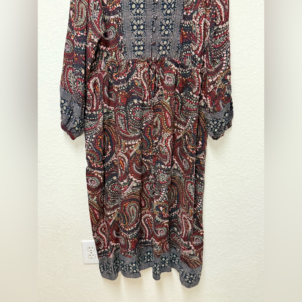 NWT KNOX ROSE Paisley Print Dress - Picture 3 of 10
